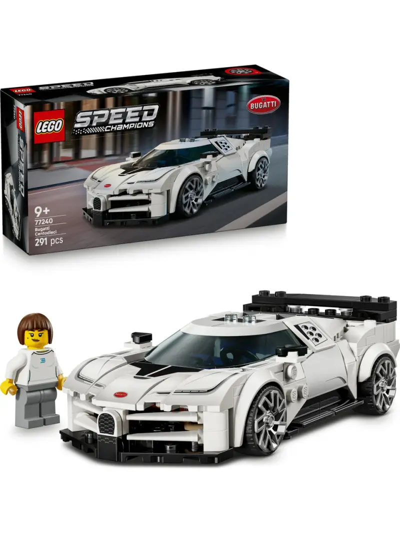 LEGO ® Speed Champions Bugatti Centodieci Hiper Spor Araba 77240 – 9+ Yaş İçin Koleksiyonluk Oyuncak Araba Yapım Seti (291 Parça)