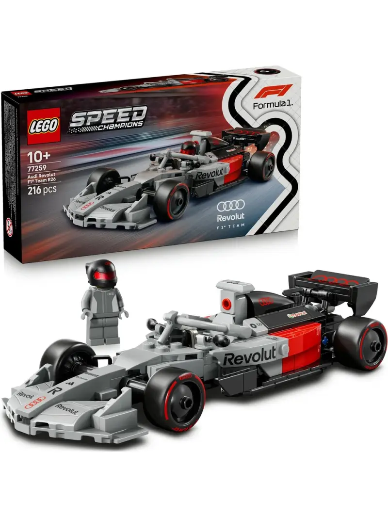 LEGO ® Speed Champions Audi Revolut F1® Team Yarış Arabası 77259 - 10+ için 1 Minifigür İçeren Yaratıcı Oyuncak Yapım Seti (215P)